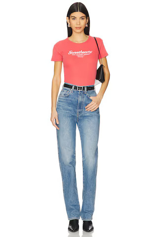 The Laundry Room Sweethearts Official TM Baby Tee in Vintage Red from Revolve.com | Revolve Clothing (Global)