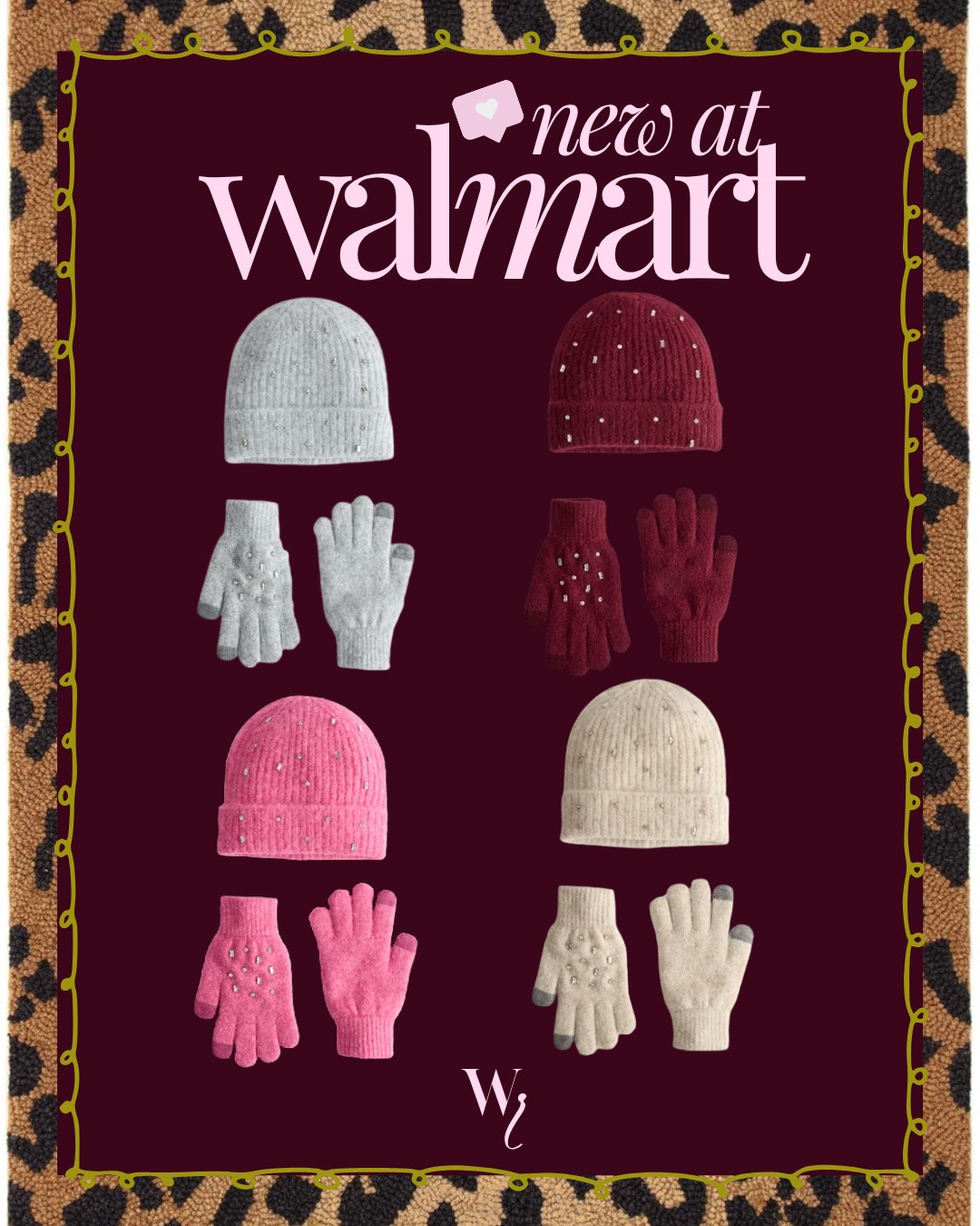 @Walmart these beanie & glove sets are adorable! so many color options