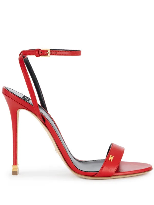 Elisabetta Franchi Étoile Sandalen Aus Nappaleder 105mm | Rot | FARFETCH BE | Farfetch Global
