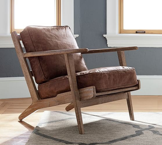 Raylan Leather Armchair | Pottery Barn (US)