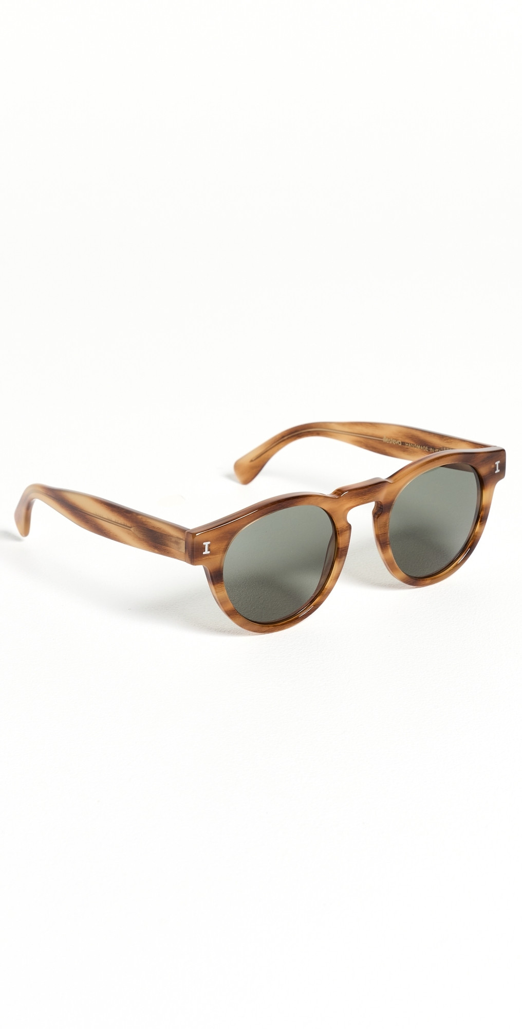 Illesteva Leonard Sunglasses Teak w/ Olive Lenses One Size | Shopbop