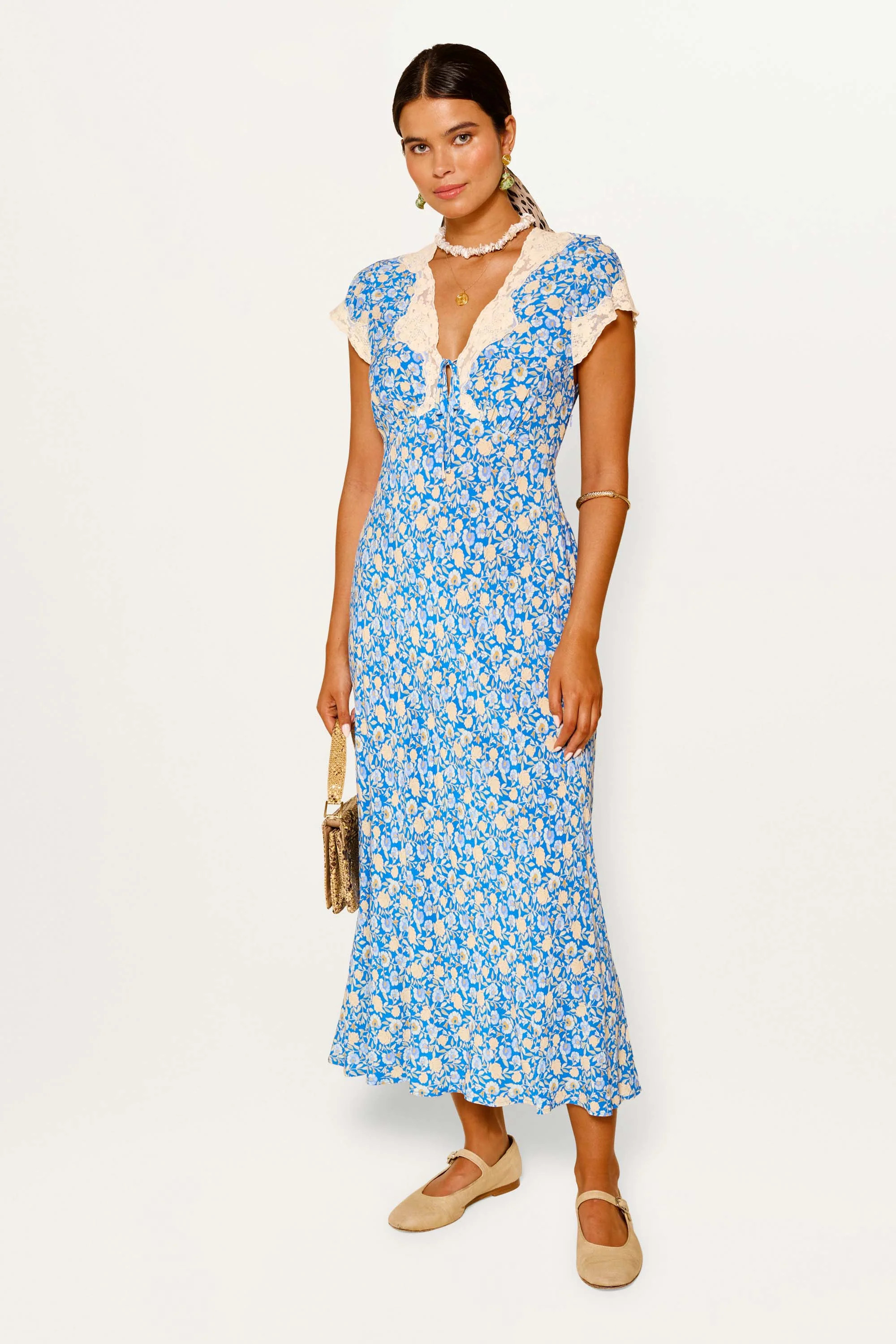 RIXO Amari - Shell Pansy Indigo Regular / 6XL/UK26 | Rixo