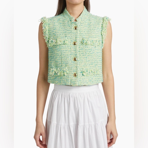 Derek Lam 10 Crosby Loa Tweed Vest - Electric Multi | Poshmark