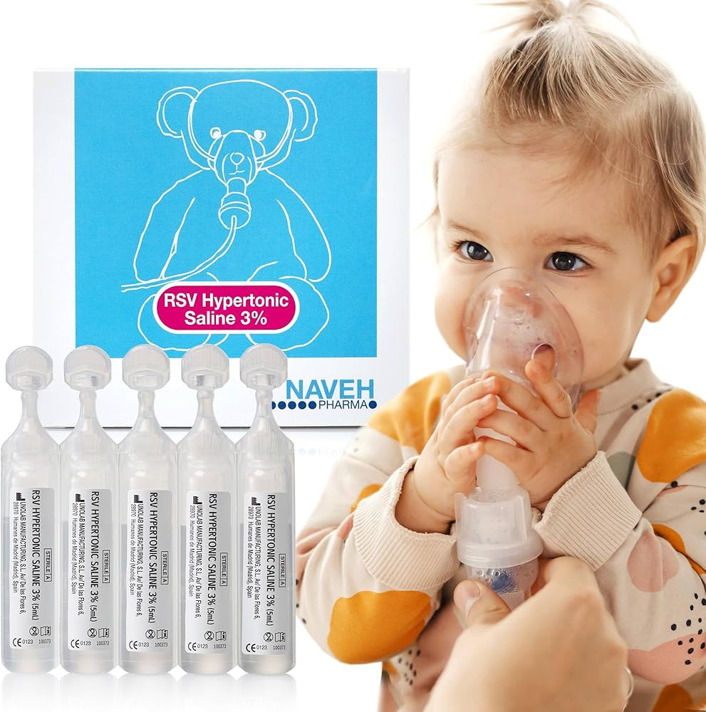 NAVEH PHARMA RSV Gentle Respiratory Relief: Baby-Friendly 3% Hypertonic Saline Solution for Nebul... | Amazon (US)