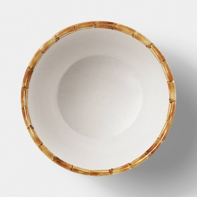 3.5 fl oz Bamboo Border Dip Bowl White - Threshold™ | Target