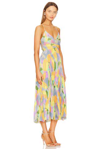 ASTR the Label Blythe Dress in Yellow & Lilac Abstract from Revolve.com | Revolve Clothing (Global)