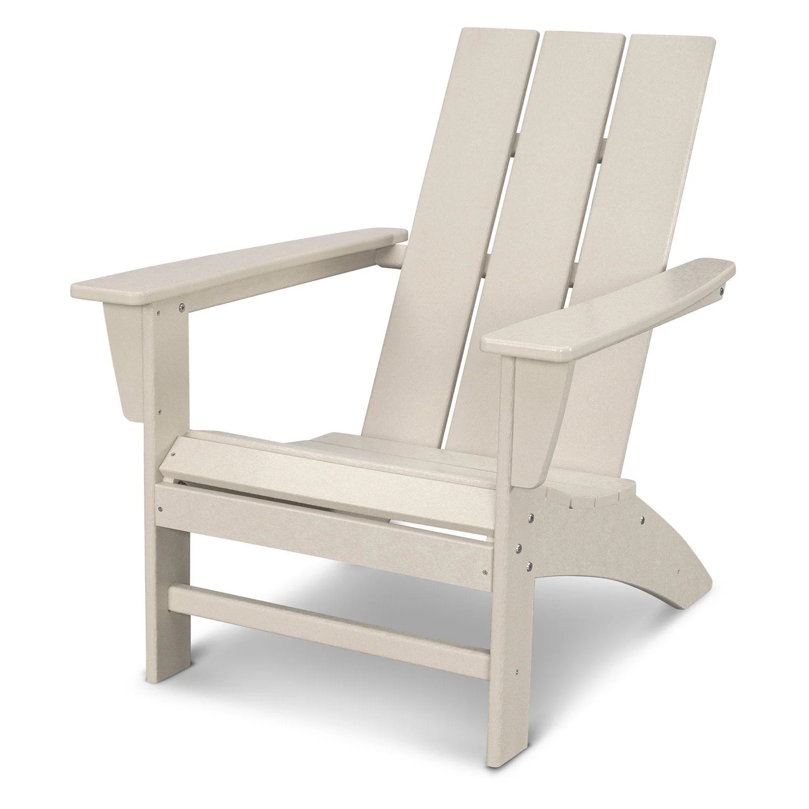 POLYWOOD Modern Outdoor Adirondack Chair in Sand - Walmart.com | Walmart (US)