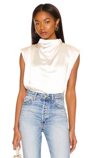 Dolly Blouse in Ivory | Revolve Clothing (Global)