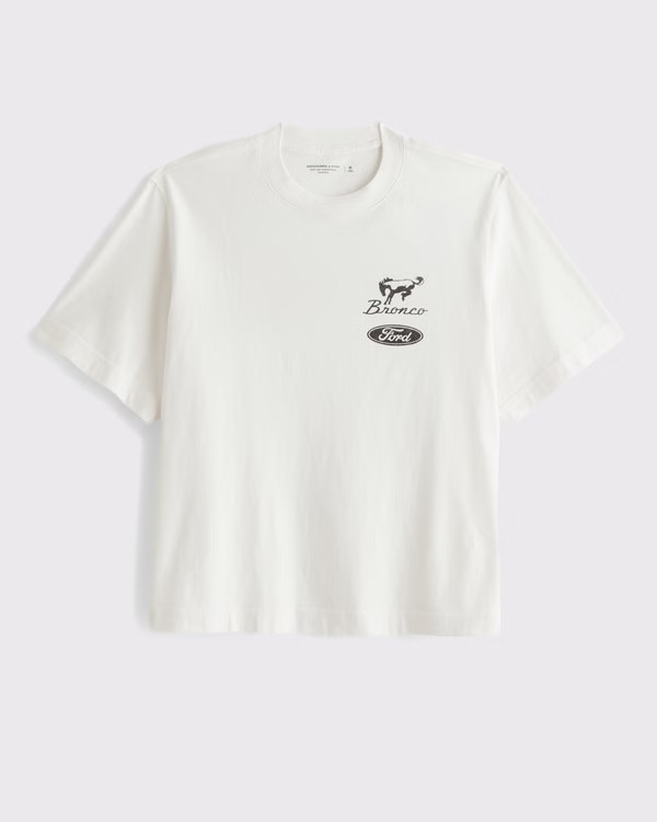 Cropped Bronco Graphic Tee | Abercrombie & Fitch (US)