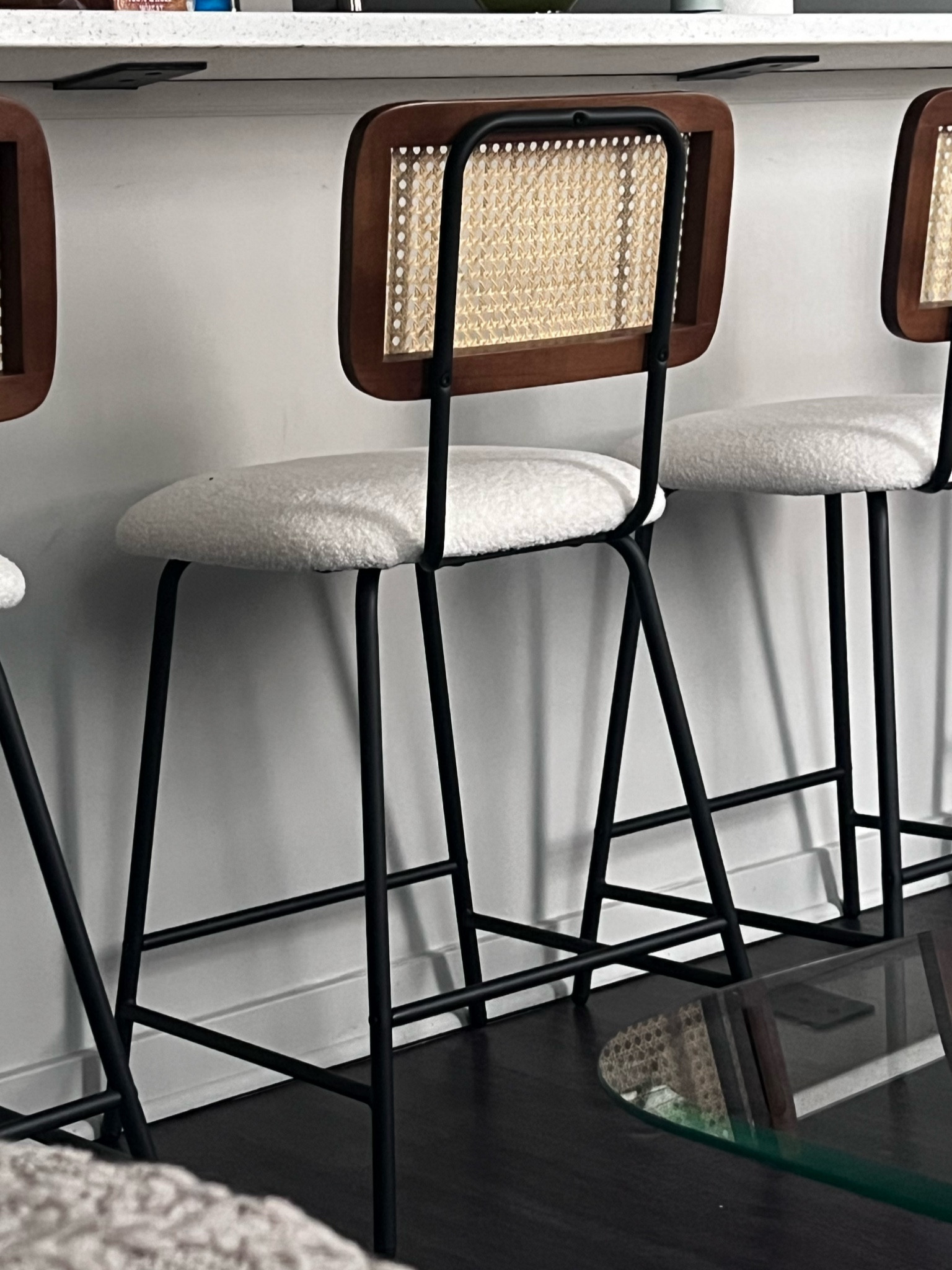 Wabi sabi inspired bar stools 
#batstools #amazonfurniture #homedecor #homefurniture #rattanfuniture 

#LTKHome