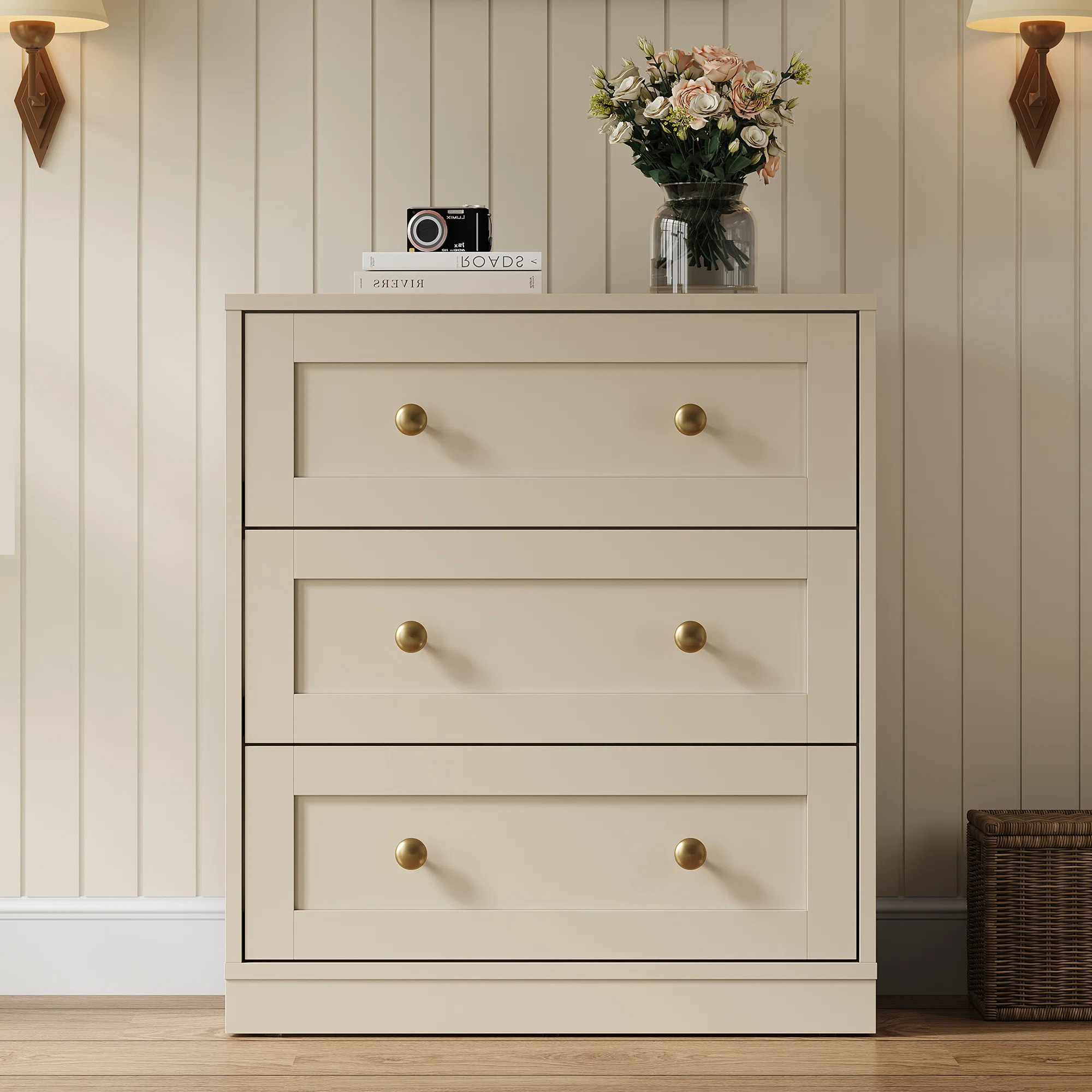 Wood 3 Drawer Dresser | Wayfair North America
