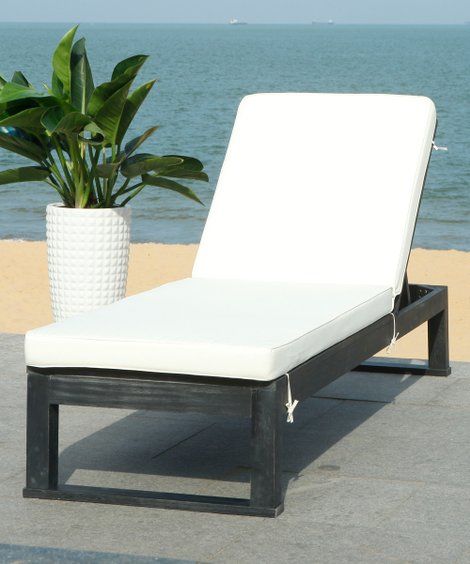 Safavieh Black & White Solano Outdoor Chaise | Best Price and Reviews | Zulily | Zulily