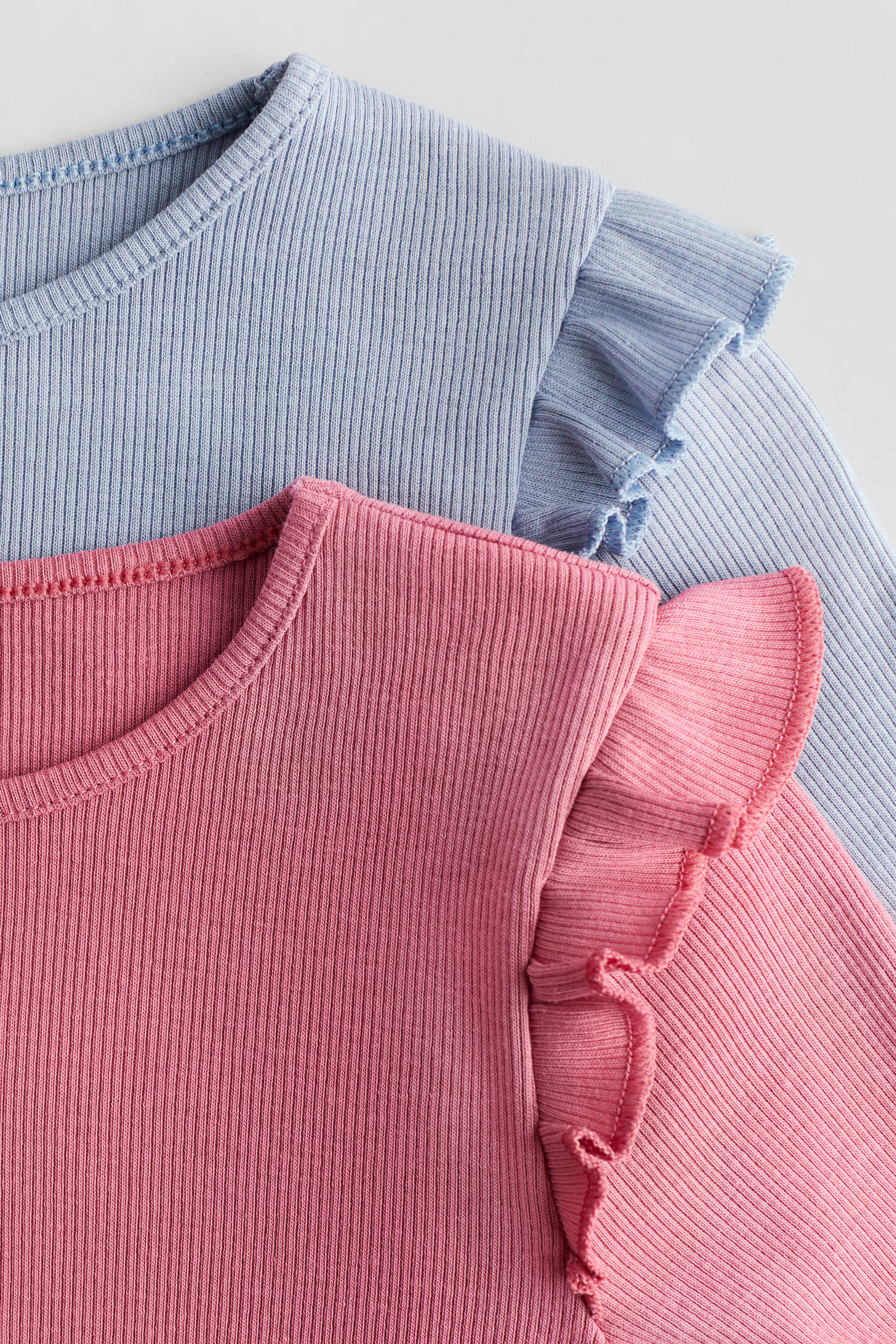 2-pack Ribbed Cotton Tops | H&M (US + CA)