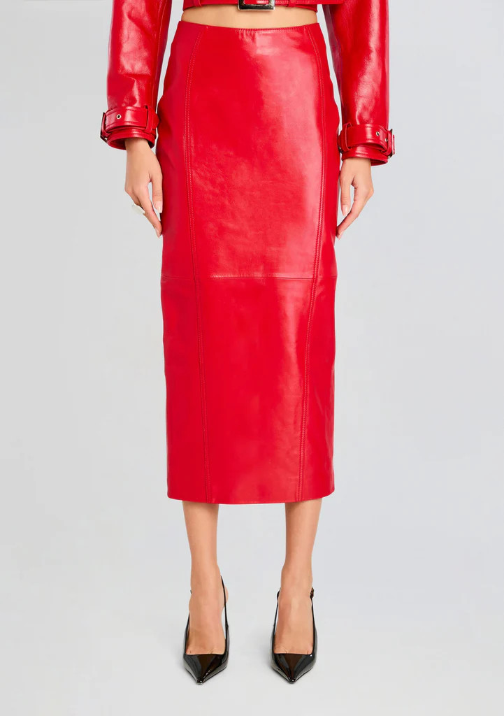 Lonny Leather Skirt | Retrofete