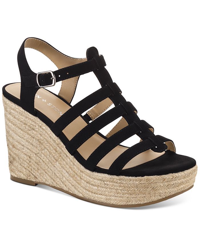 Sun + Stone Wesleyy Wedge Sandals, Created for Macy's & Reviews - Sandals - Shoes - Macy's | Macys (US)