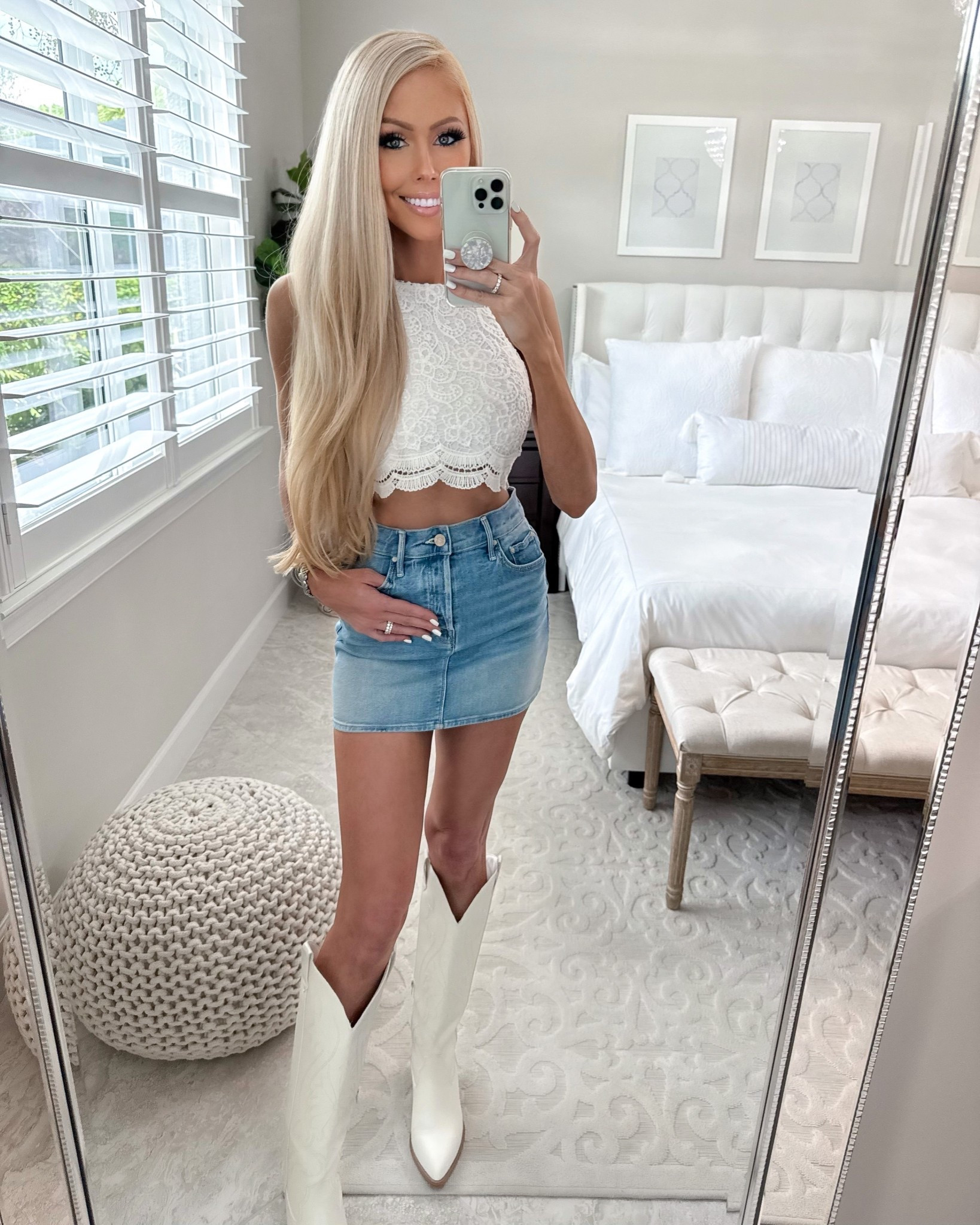 Denim, skirt, spring, summer, lace, boots, over 40, mom, style, outfit, ootd, jean, Nordstrom, Amazon 

#LTKSpringSale #LTKOver40 #LTKSaleAlert