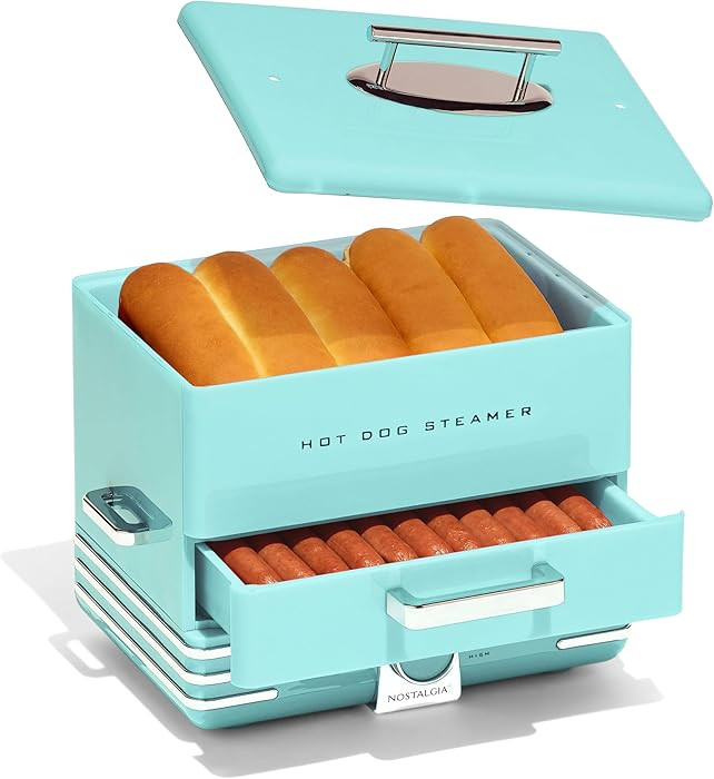 Nostalgia Extra Large Diner-Style Steamer, 20 Hot Dogs and 6 Bun Capacity, Perfect for Breakfast ... | Amazon (US)