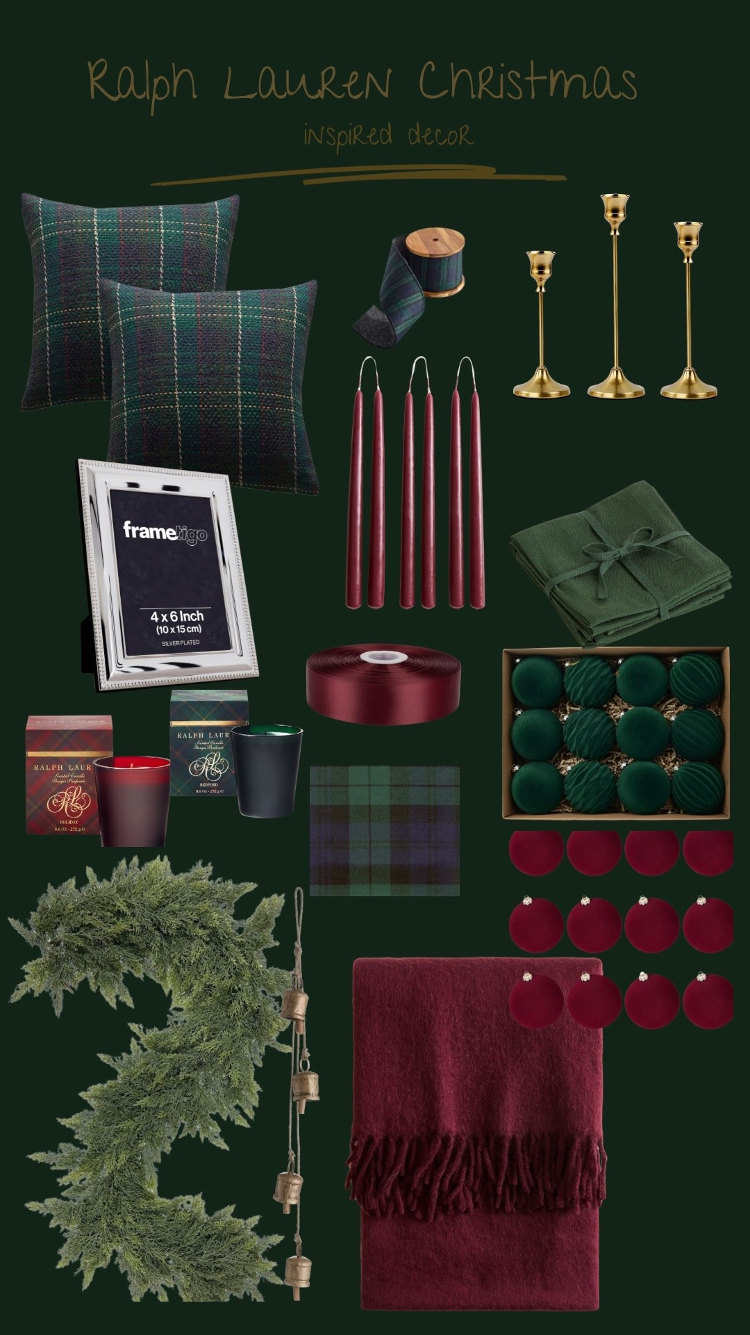 Ralph Lauren Christmas inspired decor items 

#LTKhome #LTKeurope #LTKwinter