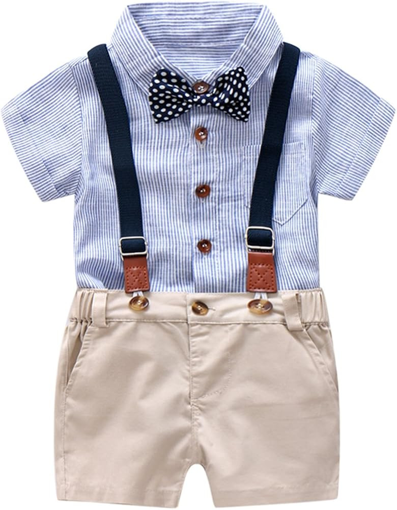 Baby Boys Gentleman Outfits Suit Set | Amazon (US)