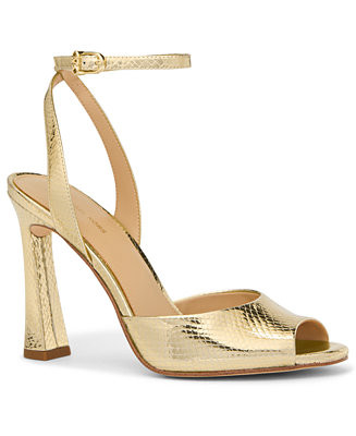 MICHAEL Women's Rosie Peep Toe High Sandals | Macy's