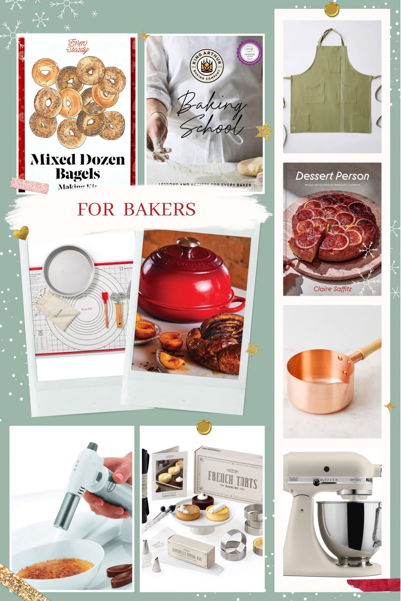 Christmas and Holiday Gifts for the bakers on your list! All the tools they’ll need to create bread, cakes, pies, pastries, and desserts: mixers, marble rolling pin, cake stand, sourdough bread baking supplies, sheet pans, and bread baker.


#LTKGiftGuide #LTKHoliday #LTKhome