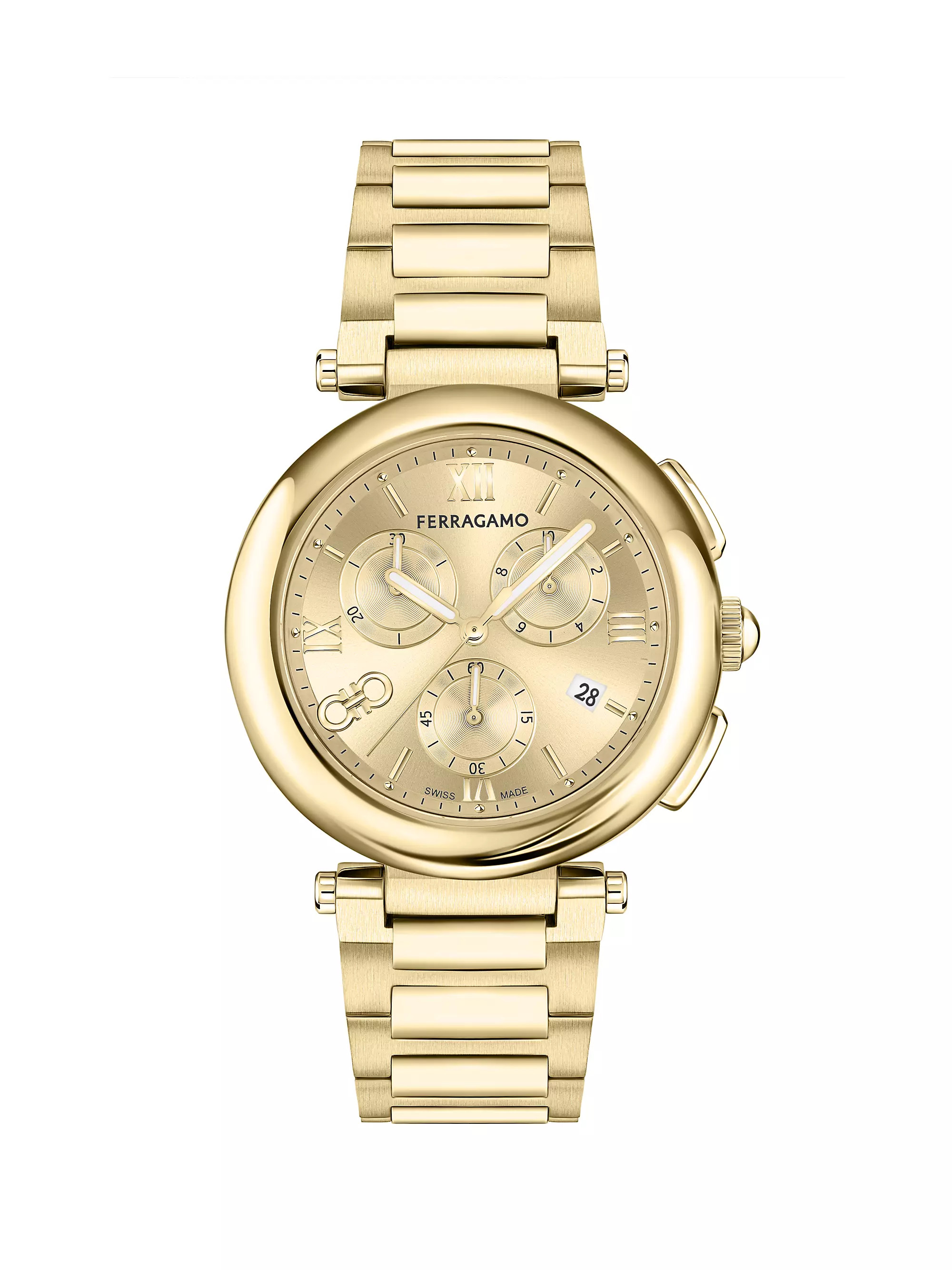 Ferragamo Legacy Goldtone Stainless Steel Watch/40MM | Saks Fifth Avenue