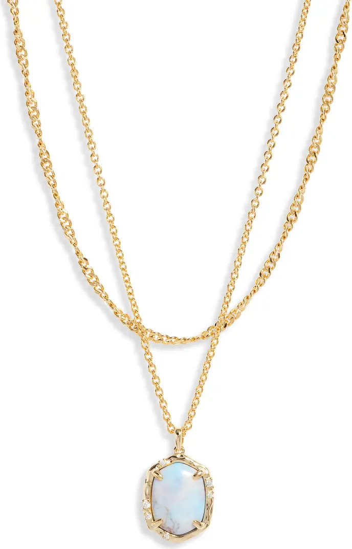 Kendra Scott Daphne Layered Coral Pendant Necklace | Nordstrom | Nordstrom