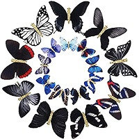 Boao 18 Pieces Glitter Butterfly Hair Clips for Girls Teens Women Hair Accessories (Elegant Style... | Amazon (US)