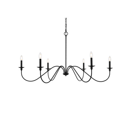 Elegant Lighting LD5056D48MB Rohan 6 Light 48" | Build.com | Build.com, Inc.