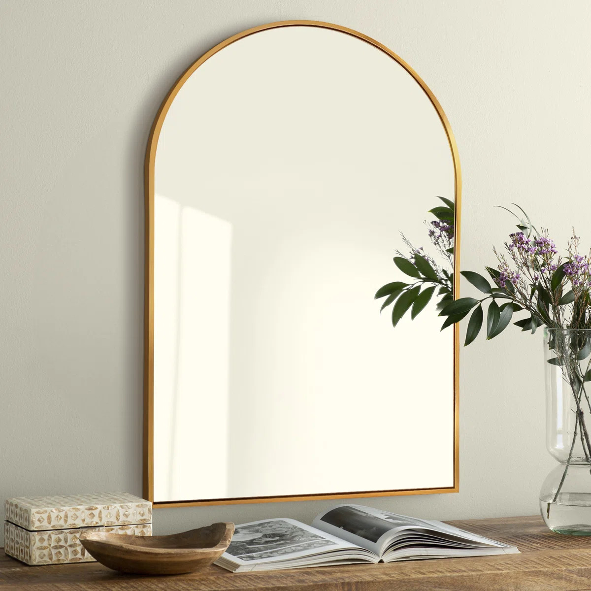 Aluminum Arch Wall Mirror | Wayfair North America