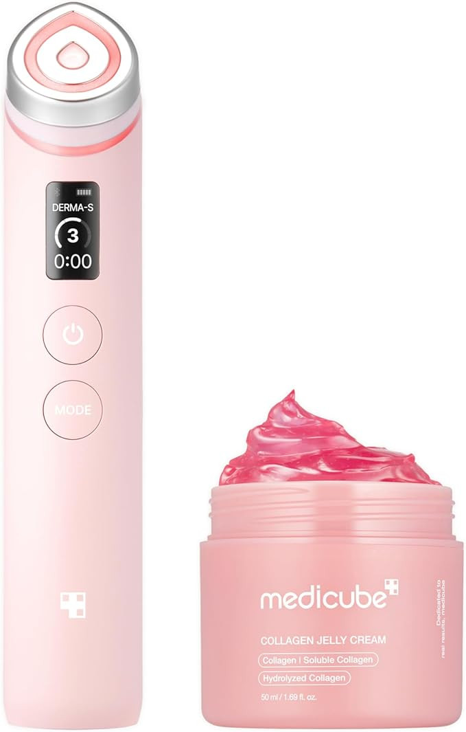 medicube Affordable Pink Glass Skin Duo: Age-R Booster Pro Pink and Collagen Jelly Cream 50mL (1.... | Amazon (UK)