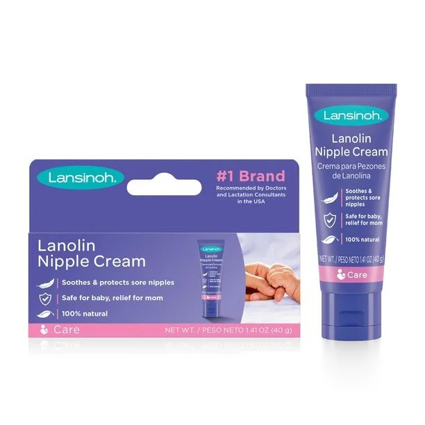 Lansinoh Lanolin Nipple Cream for Breastfeeding Moms, 1.41 Ounces - Walmart.com | Walmart (US)