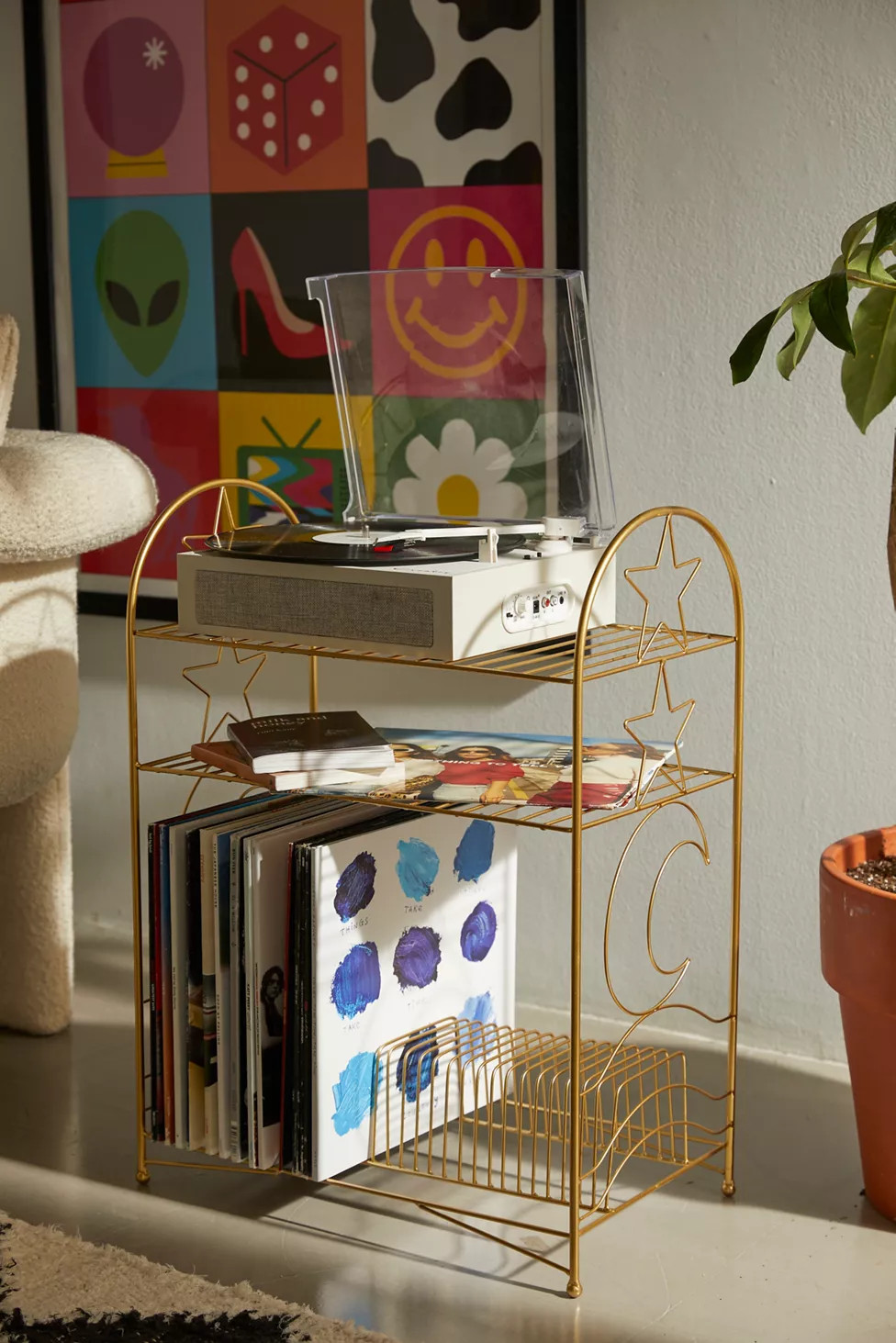 Celestial Vinyl Record Storage Shelf | Urban Outfitters (US and RoW)