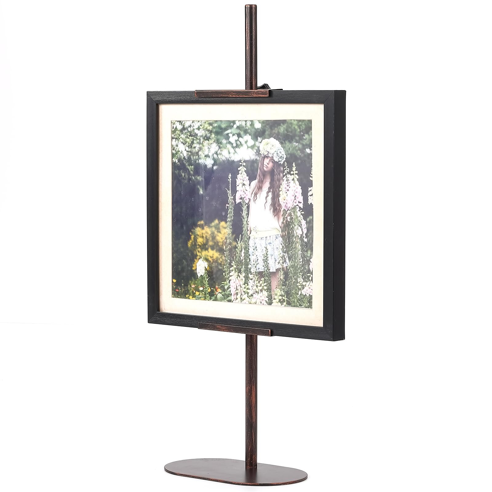 Adjustable Easel Stands for Display, Tabletop Easel Stand for Picture Frames up to 28", Antique Heavy Duty Sign Stand for Art Paintings Photos, Picture Easel with Base for Home Office Galleries | Amazon (US)