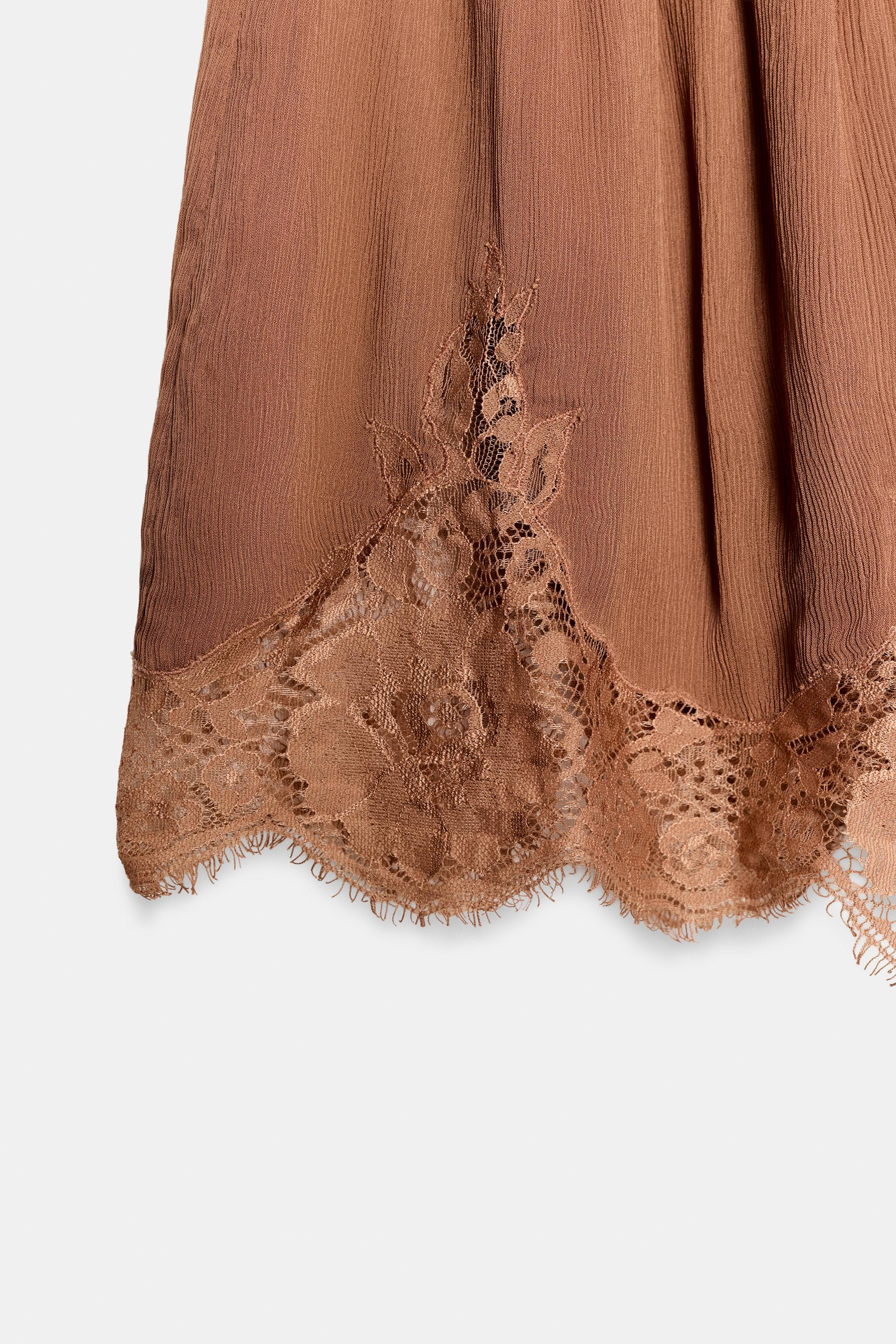 ZW COLLECTION LACE SHORTS | Zara UK