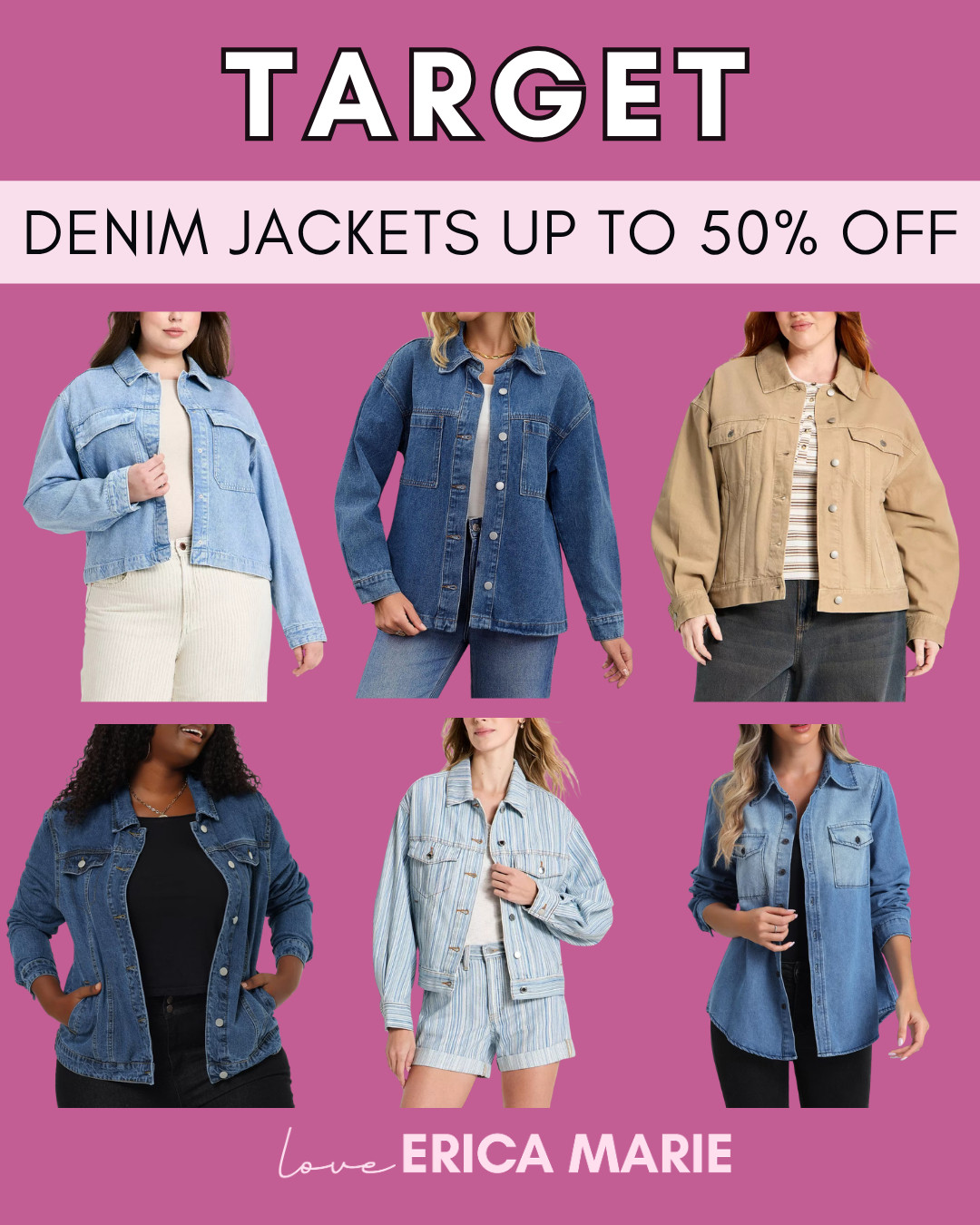 These denim jackets are currently up to 50% off, and they’re about to become your fall go-tos! Dress them up with a slip dress and boots or down with sweats. 

 #LTKSaleAlert