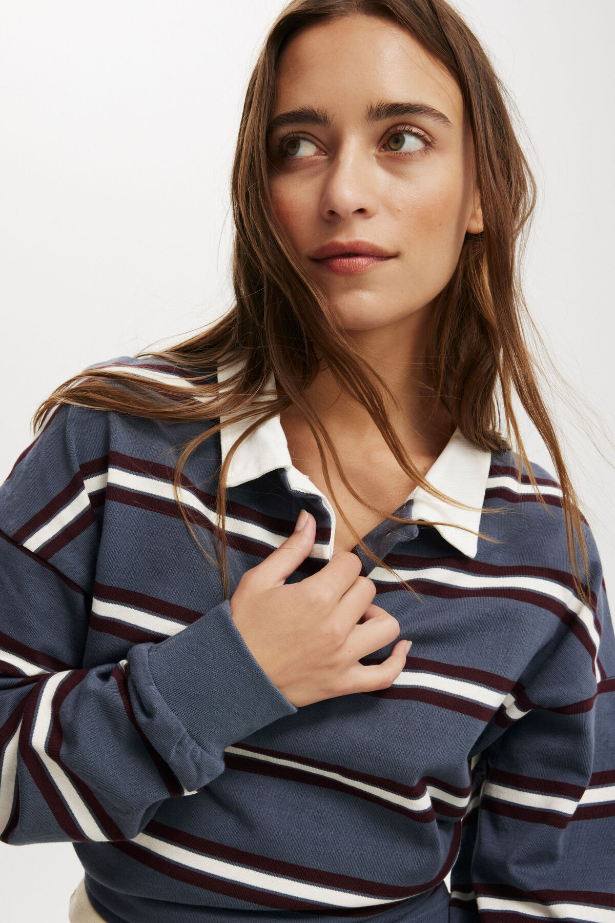 Oversized Long Sleeve Polo | Cotton On (US)