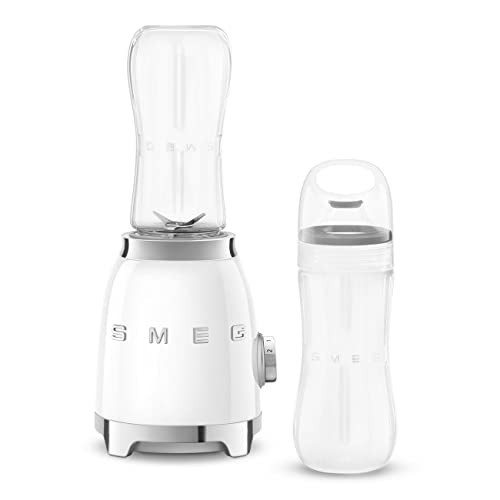 SMEG 50's Retro Style Personal Blender with Backlit Knob and Two BPA 600 ML Free bottles PBF01WHUS | Amazon (US)