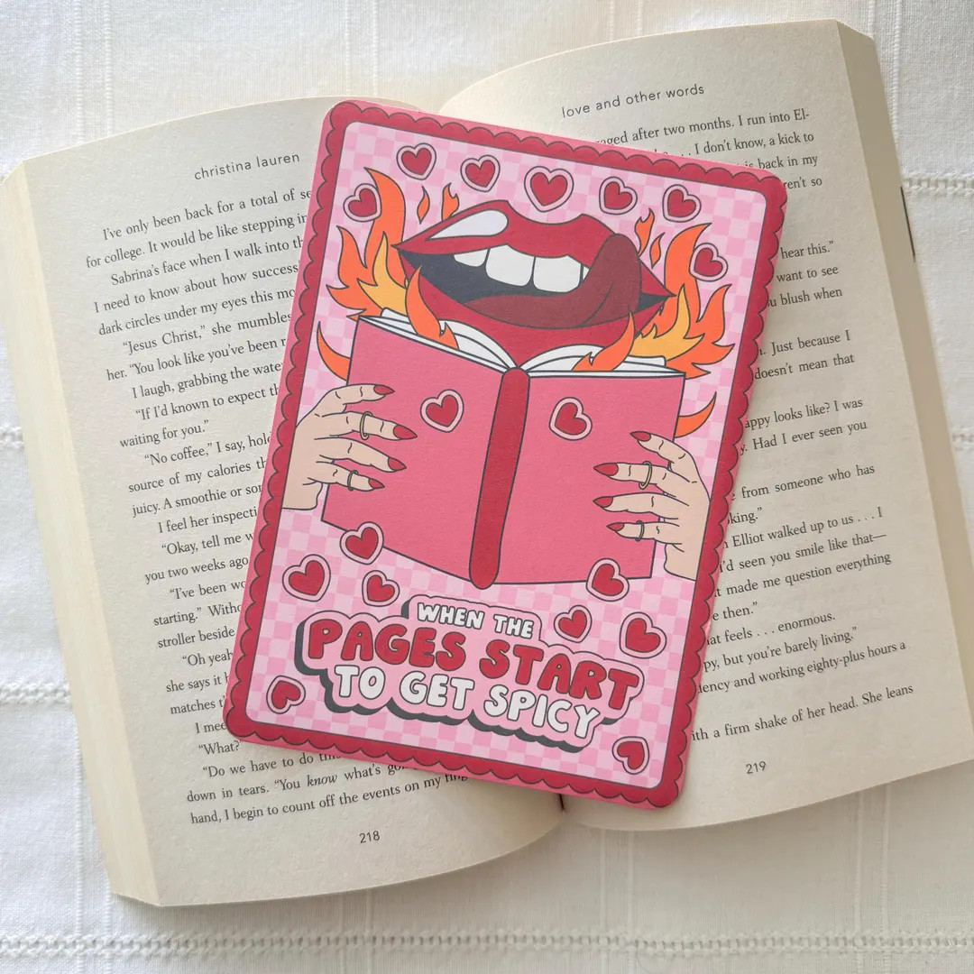 When the Pages Start to Get Spicy Kindle Insert, Book Lover, Book Club Gift, Romance Reader, Book... | Etsy (US)