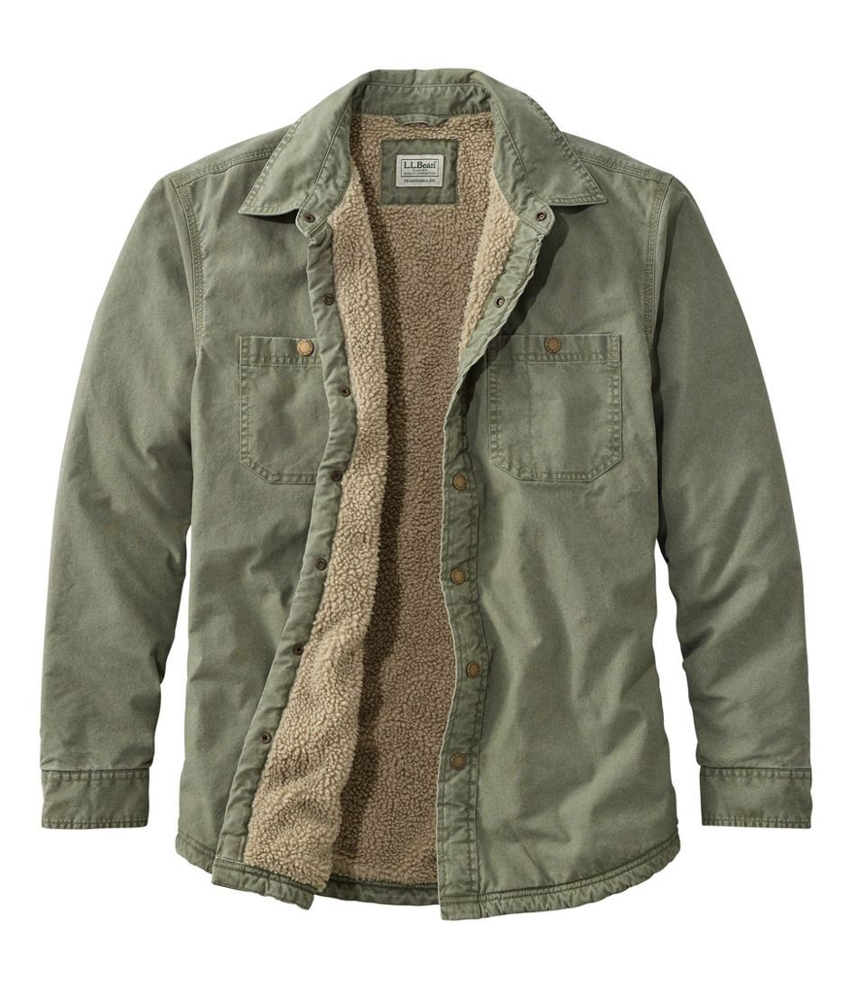 Men's 1912 Heritage Lined Shirt Jac, Canvas | L.L. Bean