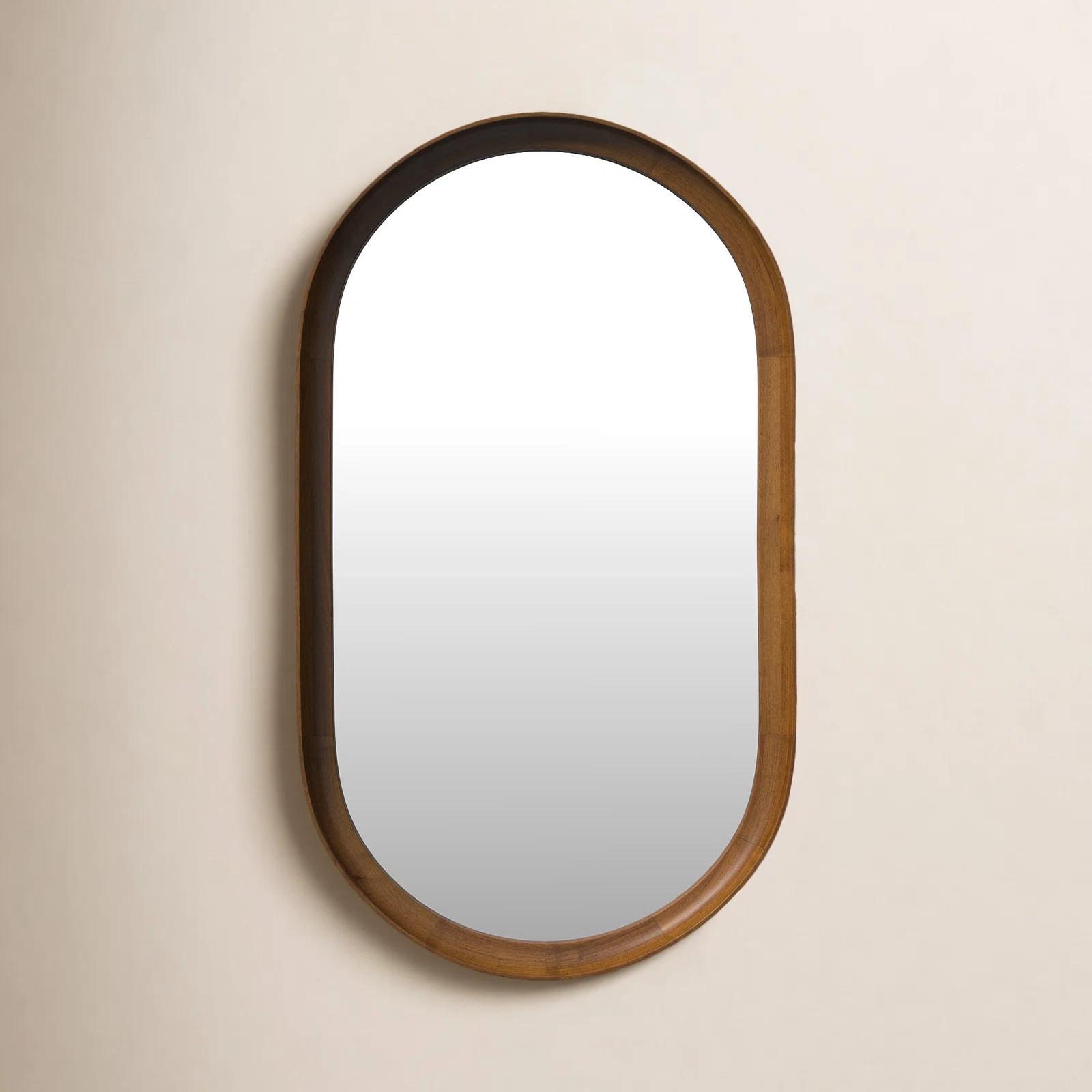 Manresa Wood Oval Mirror | Wayfair North America