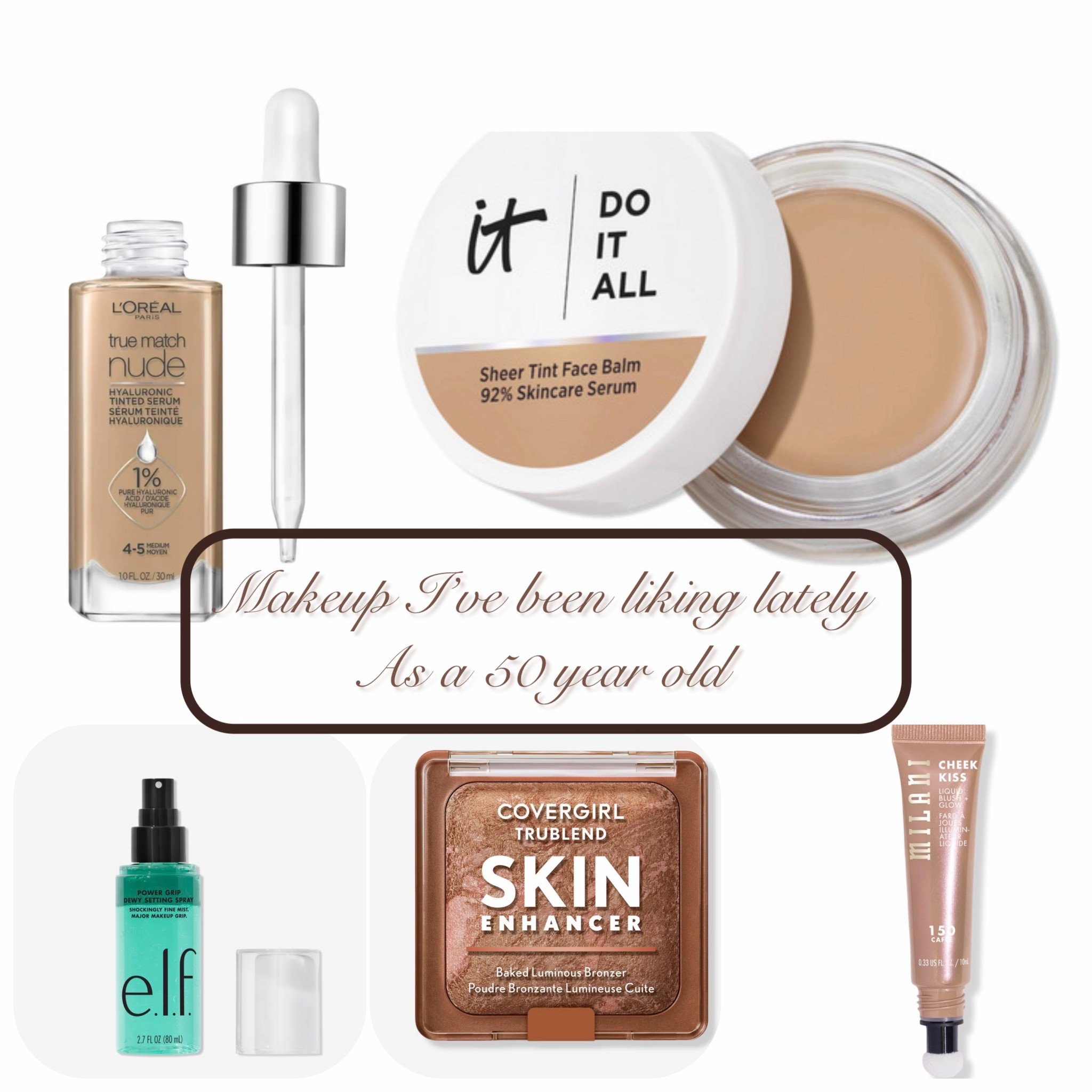 Makeup I’ve been liking lately as a 50 year old and it’s mature skin 

#LTKselfcare #LTKBeauty #LTKmorningroutine