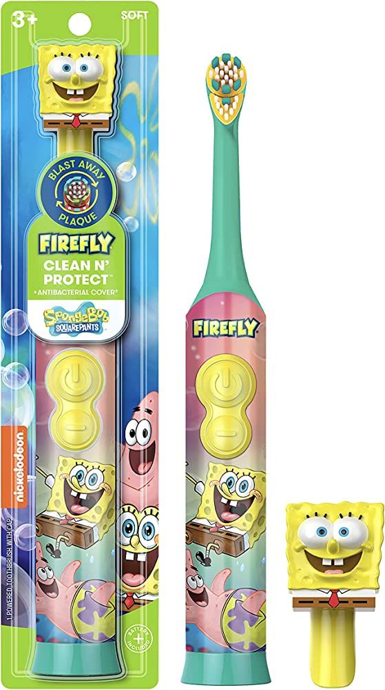 Firefly Clean N' Protect Spongebob Power Toothbrush, 1 Count(Pack of 1) | Amazon (US)