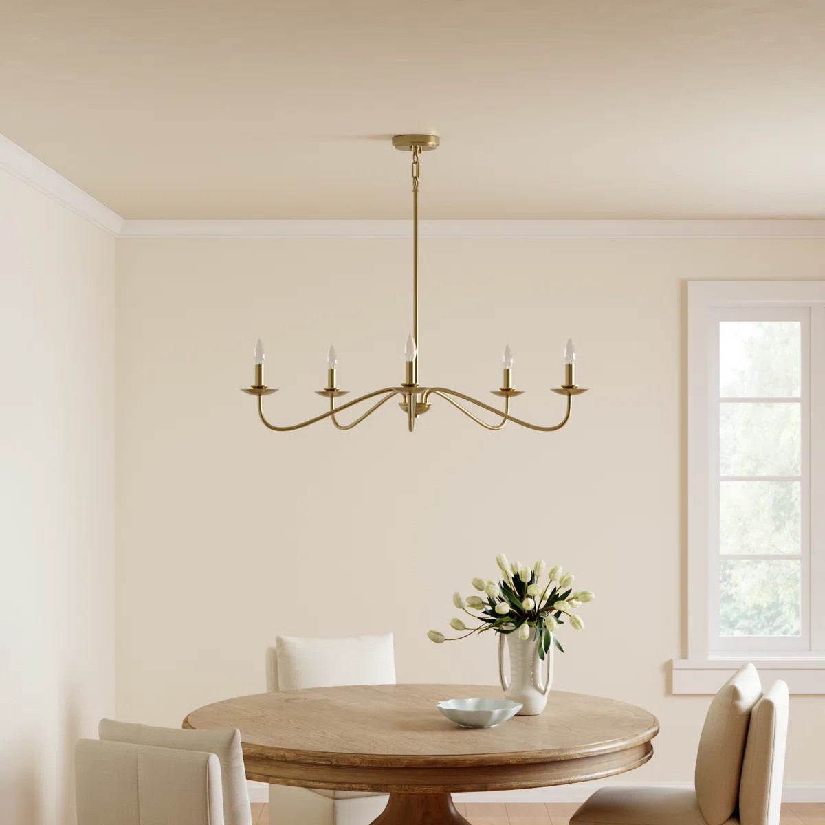 Birch Lane™ Abigeal 5 - Light Candle Style Classic Chandelier & Reviews | Wayfair | Wayfair North America