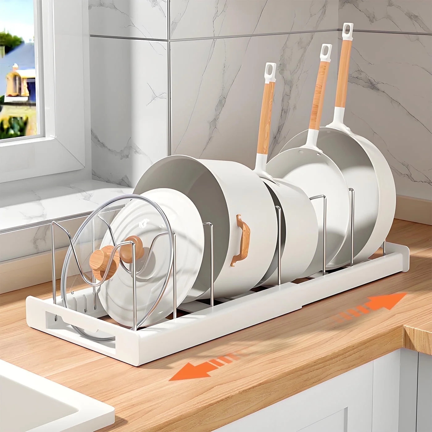 Organizador de panelas expansível com 12 prateleiras ajustáveis, suporte multifuncional para pa... | Walmart (US)