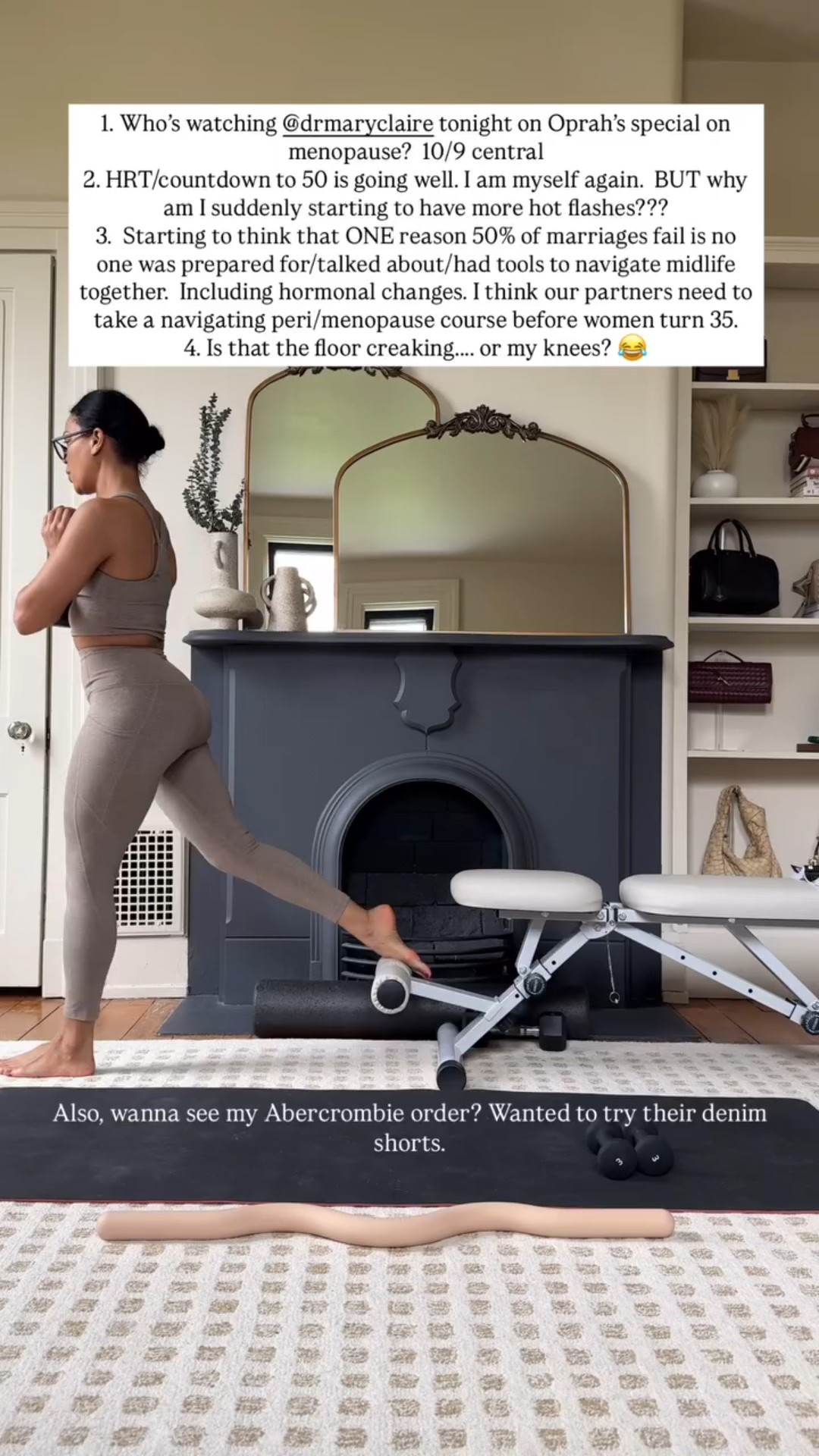 Menopause thoughts :) all of my workout gear- bench, mat, leggings and top are here:)

#LTKActive #LTKOver40