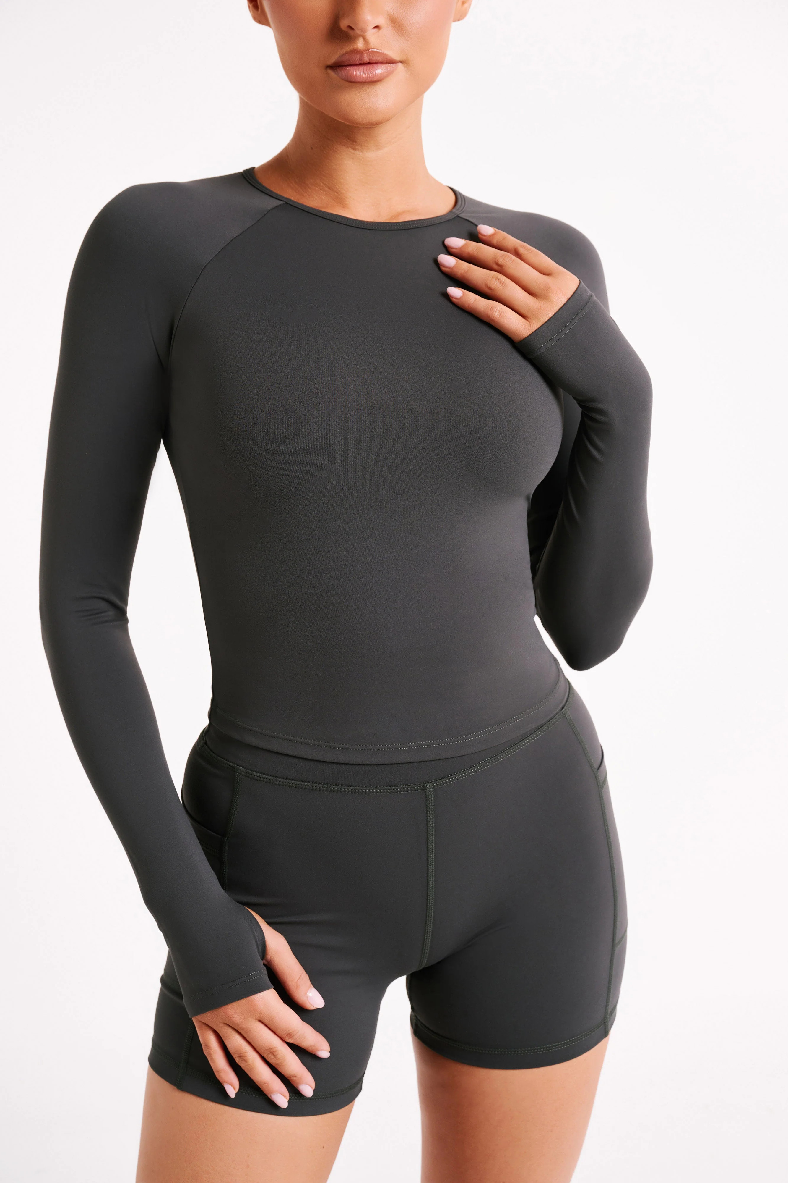 Venus Long Sleeve Top - Charcoal | Meshki (APAC)