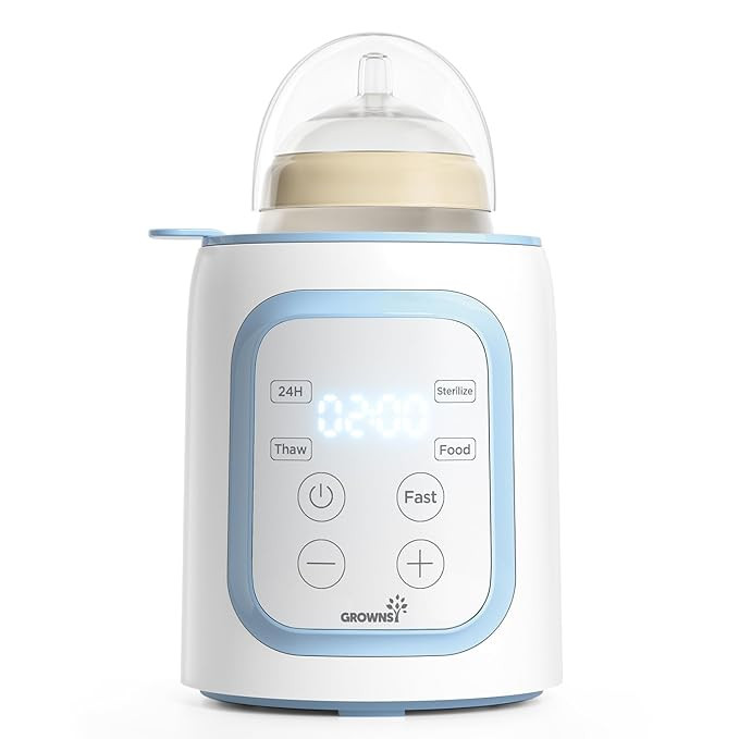 Grownsy Bottle Warmer, 8-in-1 Fast Baby Milk Warmer with Timer for Breastmilk or Formula, Accurat... | Amazon (US)