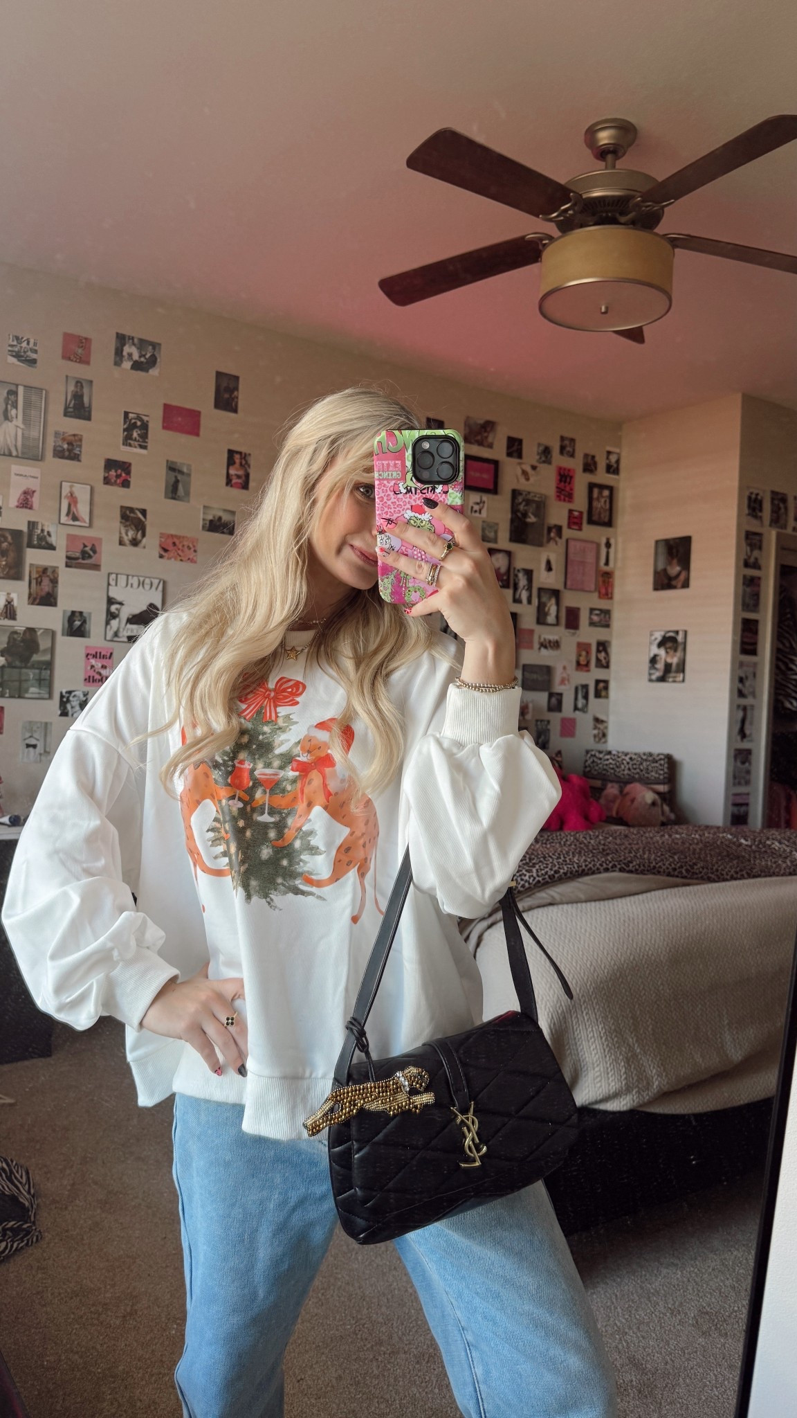 Obsessed with this sweatshirt and this bag charm! I also have the grey leopard one for my silver bags it’s so cute!

#LTKGiftGuide #LTKHoliday #LTKSeasonal