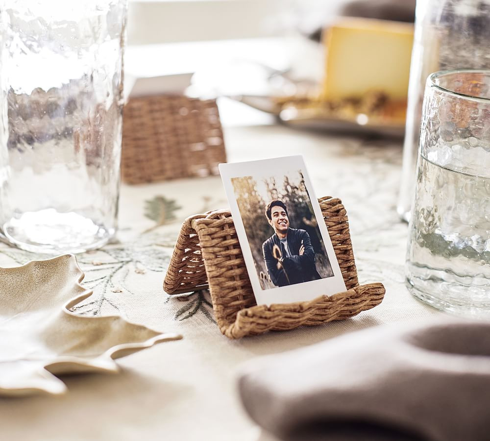 Handwoven Wicker Place Card Holders - Set of 4 | Pottery Barn (US)